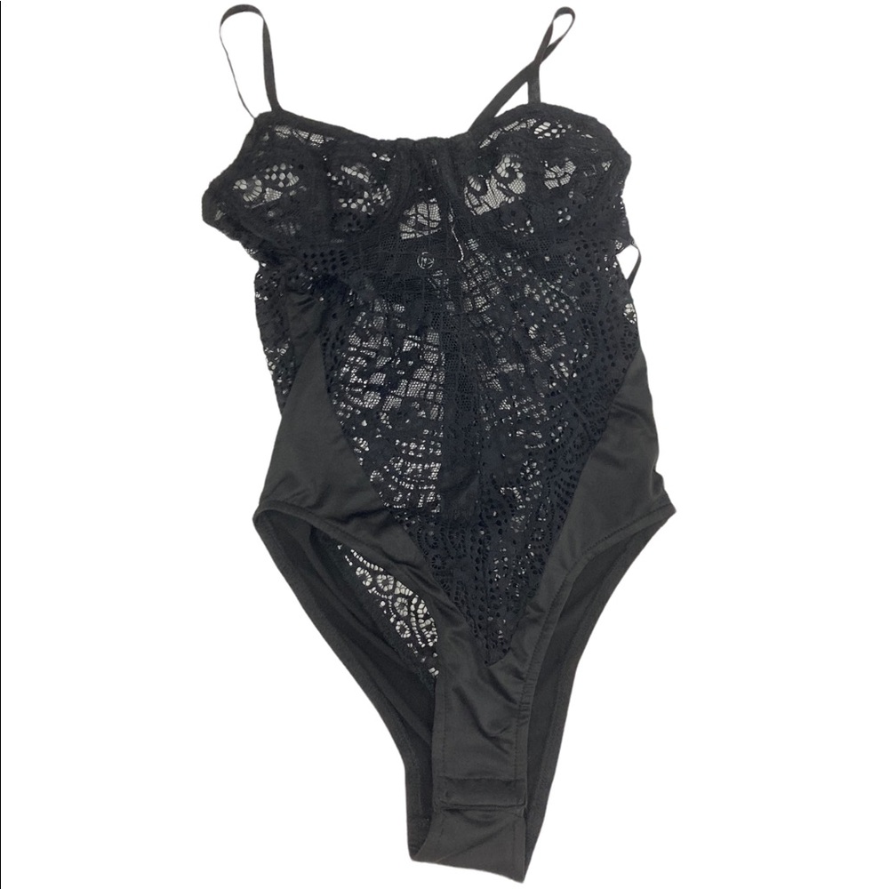 MISSGUIDED Black Lace Under-Wired Bodysuit Size 2 (US) NWT